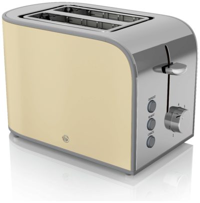 Swan - Toaster - 2 Slice - Cream.